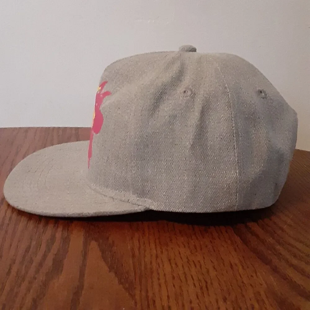 Scoob! Scooby Doo Gray Snapback Hat Unisex Kids Cartoon Movie EUC